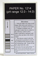 pH Strips 12.0 - 14.0 (Fil-Chem) #1214