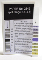 pH Strips 2.8 - 4.6 (Fil-Chem) #2846