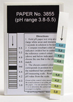 pH Strips 3.8 -5.5 (Fil-Chem) #3855