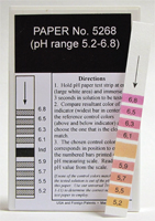pH Strips 5.2 - 6.8 (Fil-Chem) #5268
