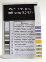 pH Strips 8.0 - 9.7 (Fil-Chem) #8097