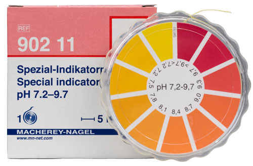SPECIAL INDICATOR pH 7.2-9.7 dispenser #90211