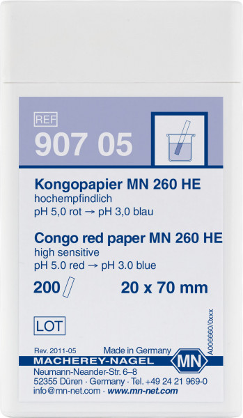 Congo red paper  MN 260 HE #90705