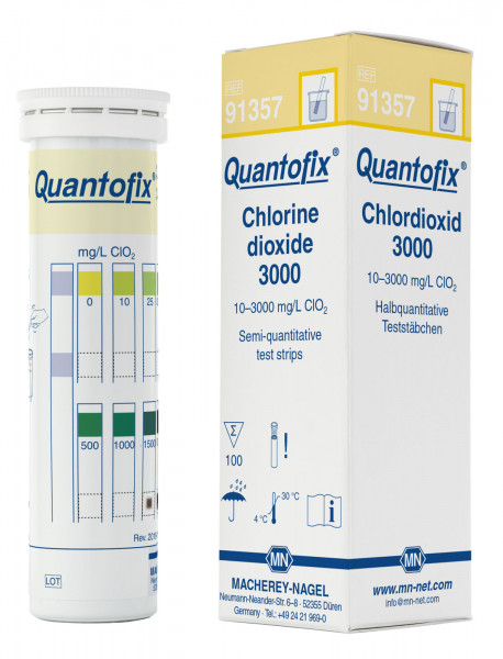 QUANTOFIX® Chlorine Dioxide High Range Strips #91357