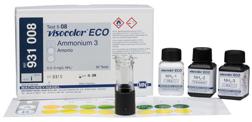 AMMONIUM TEST KIT (VISOCOLOR® ECO AMMONIUM 3) *This item is hazardous and cannot ship Parcel Post. It is required to ship UPS Ground* #931008
