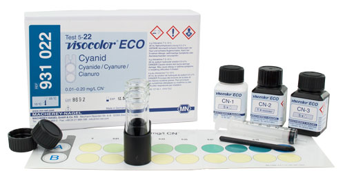 CYANIDE TEST KIT (VISOCOLOR® ECO CYANIDE) *This item is hazardous and cannot ship Parcel Post. It is required to ship UPS Ground* #931022