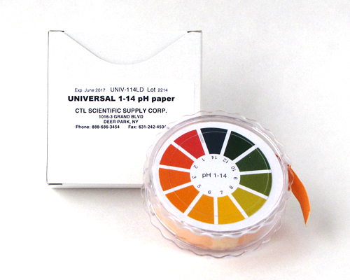 UNIVERSAL pH 1-14  PAPER (26 feet x 5/8 inch) #UNIV-114LD